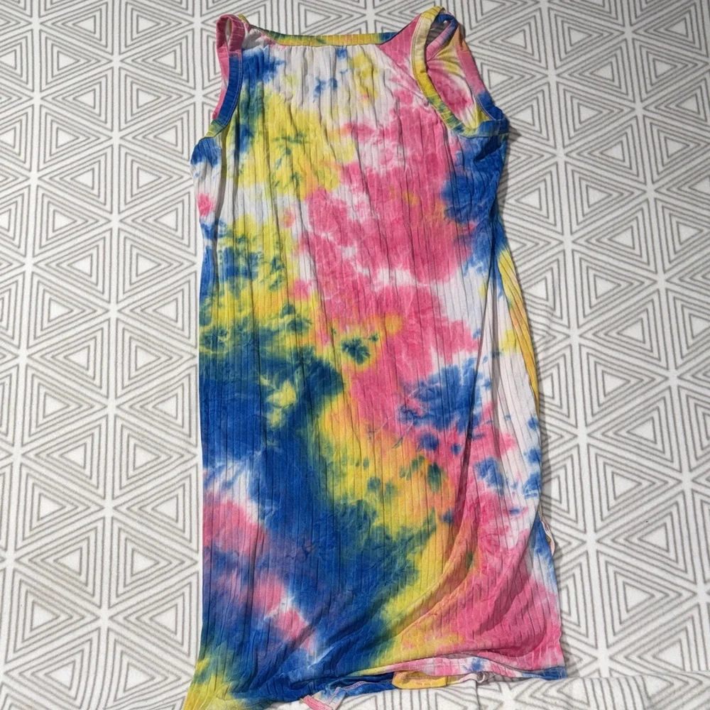 Absolutely Colorful Tie-Dye Kids Dress - Picture 9 of 9